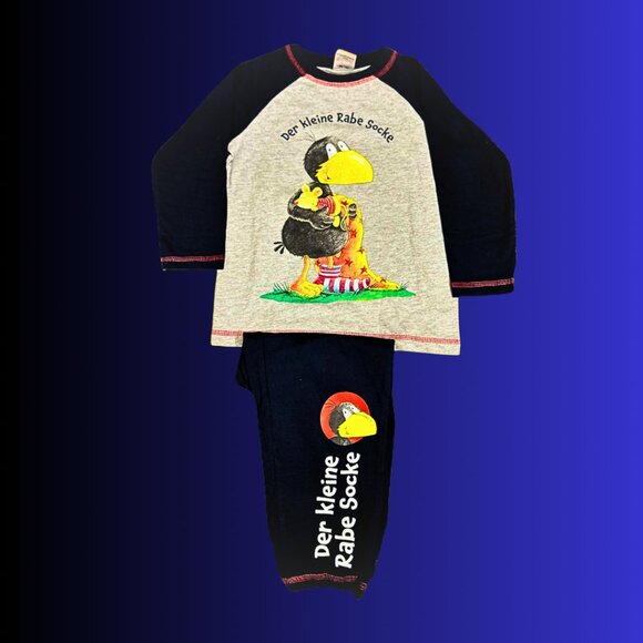 Der kleine Rabe Socke Kids Pyjama Set – Grey & Black, NWT - Picture 4 of 5